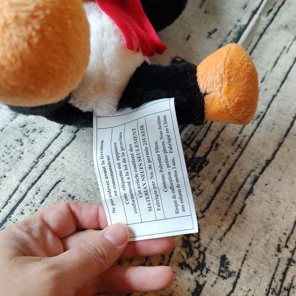 Holiday Winter Penguin Hug Fun Plush 10" - Picture 3 of 6